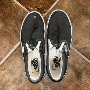 Grey vans slip on